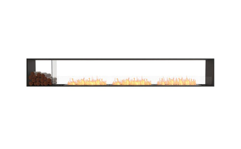 Ecosmart Fire Flex 140DB.BX1 Double Sided Fireplace Insert - Black Finish / Stainless Steel Burner - ESF.FX.140DB.BX1